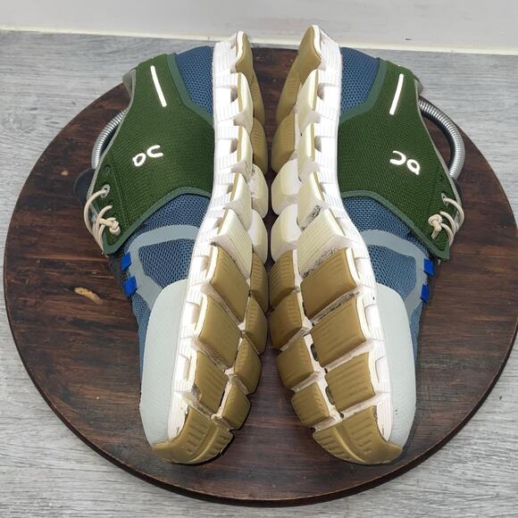 On Cloud 70/30 Shoes Mens Size 8.5 Blue Green Running CloudTec Sneakers Comfort